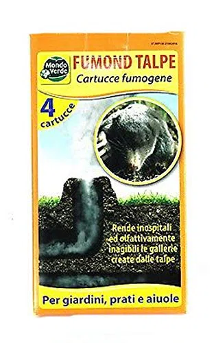 Mondo Verde 2 Pezzi - Repellente FUMOND Talpe RODITORI Astuccio 4 FUMOGENI (Totale di 8 fumogeni)