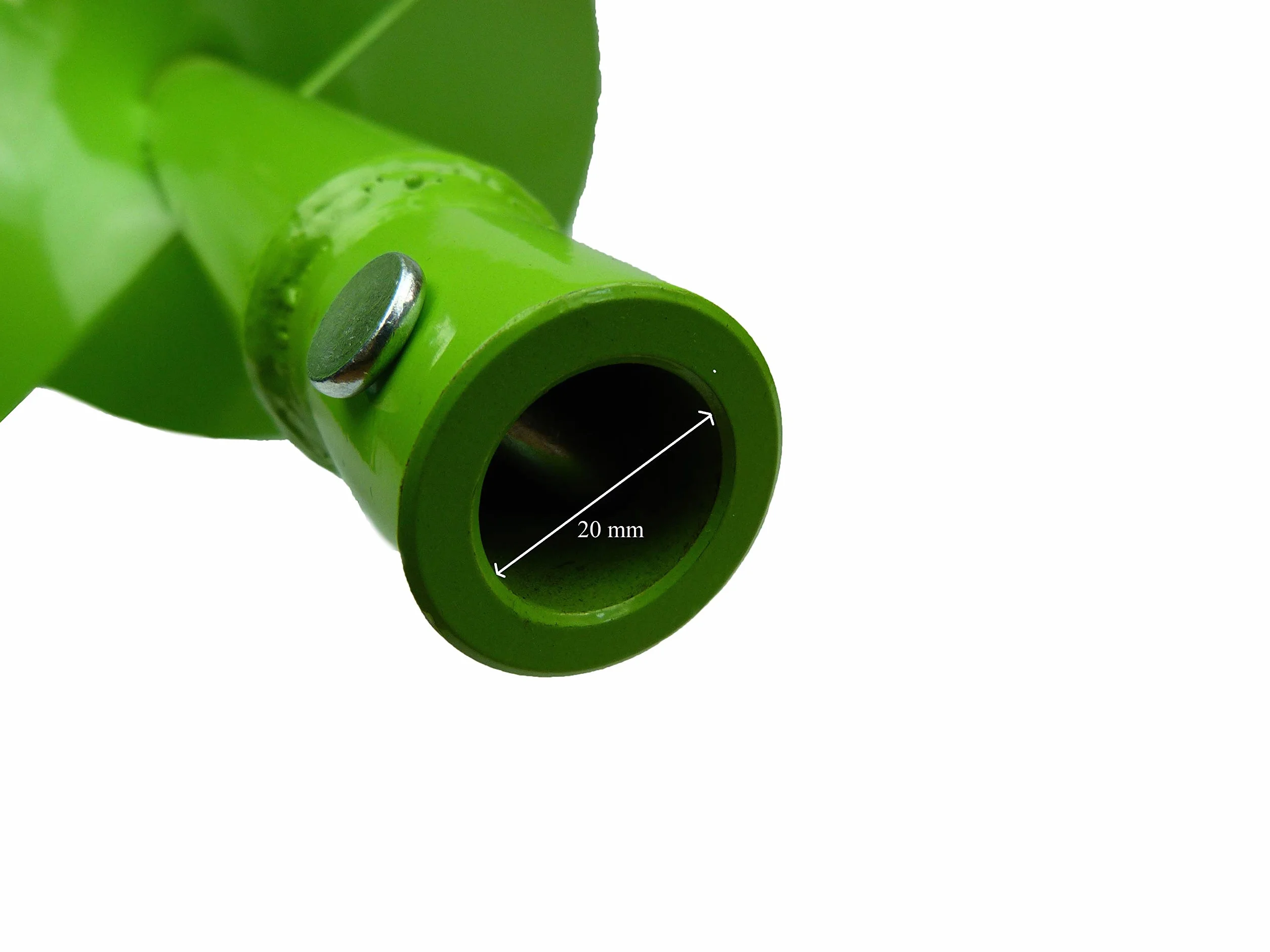 WERHE Trivella per terra 150 mm con doppia spirale – Acciaio robusto per piantumazione di alberi e costruzione di recinzioni – Compatibile con adattatore SDS Plus
