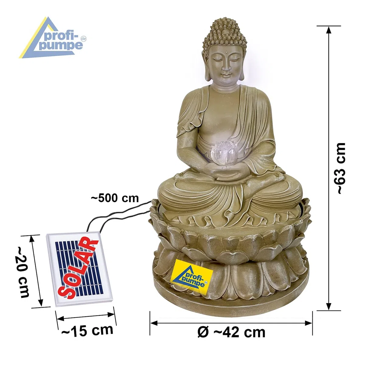 FONTANA CON BUDDHA FONTANA DA GIARDINO FONTANA ZEN FONTANA CON LUCI A LED