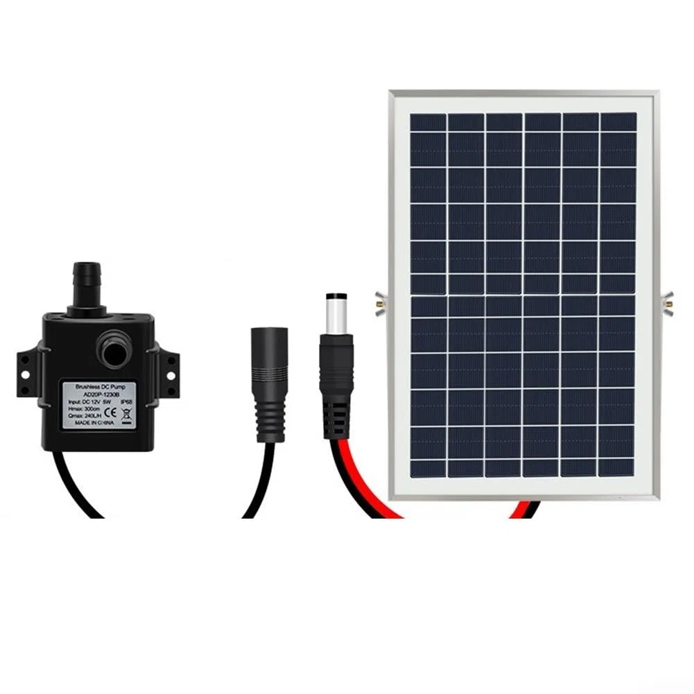 DC 9V Pompa Fontana Solare Per Giardino Rockeries E Stagni Con 240L/H Flusso E 2.5M Verticale Consegna (9V 10W)