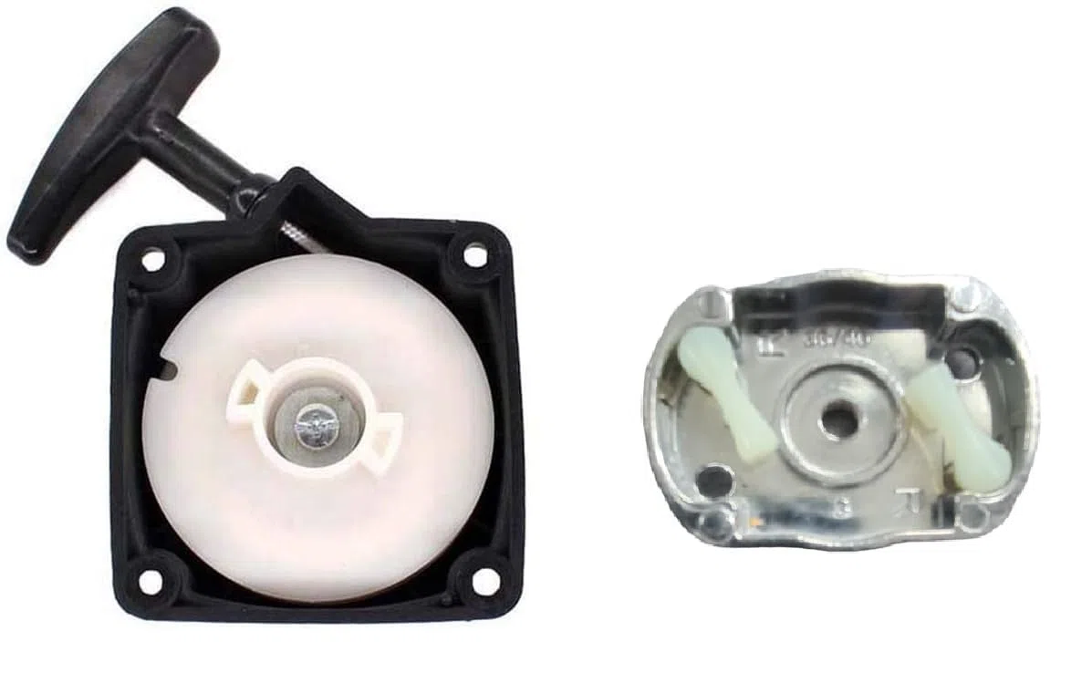 Pezzo di ricambio originale del produttore: 1 x lanciatore/avviatore + campana di azionamento per decespugliatore, coclea o multifunzione 5 in 1 interasse dei fori di fissaggio: 67 mm. Dimensioni su