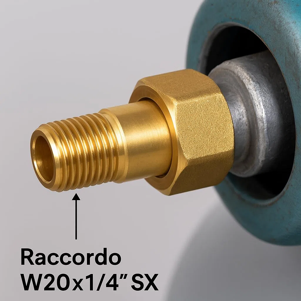 Kit Regolatore Gas GPL 30 mbar – Completo con Tubo da 2m, Fascette, Chiave Gas e Raccordo W20x1/4” – per Uso Domestico e Campeggio