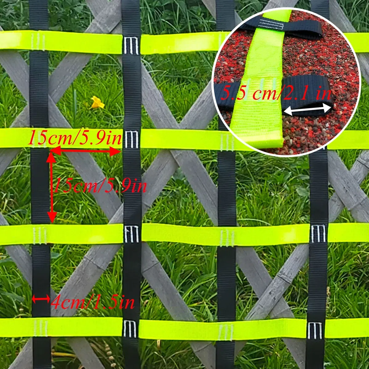 Rete da arrampicata per bambini, set di accessori per interni ed esterni, parco giochi Slackline per allenamento casa sull'albero, rete di sicurezza per amache, divertente attrezzatura per sala giochi