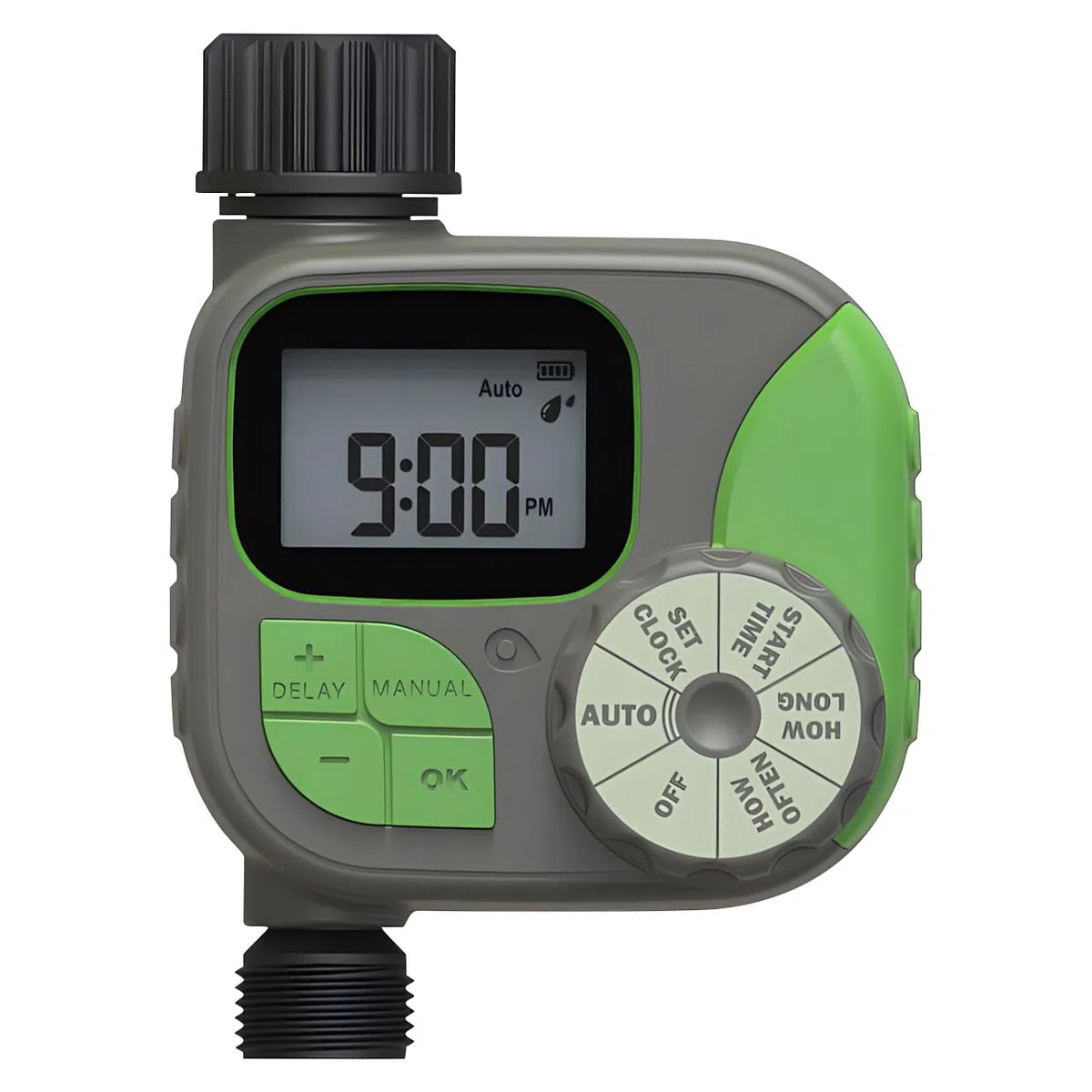 Temporizzatore automatico per l ' irrigazione del giardino con connessione europea per la cura della vegetazione all ' aperto e un controllo efficiente dei liquidi Dispositivo irrigazione facile da