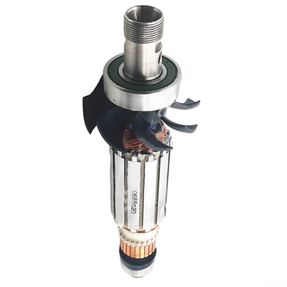 Rotore per RT0700C RT0702C, 1 pezzo di ricambio per utensili elettrici in metallo compatibile per macchine di rifilatura Prestazioni affidabili a lunga durata Uso di riparazione del giardino domestico