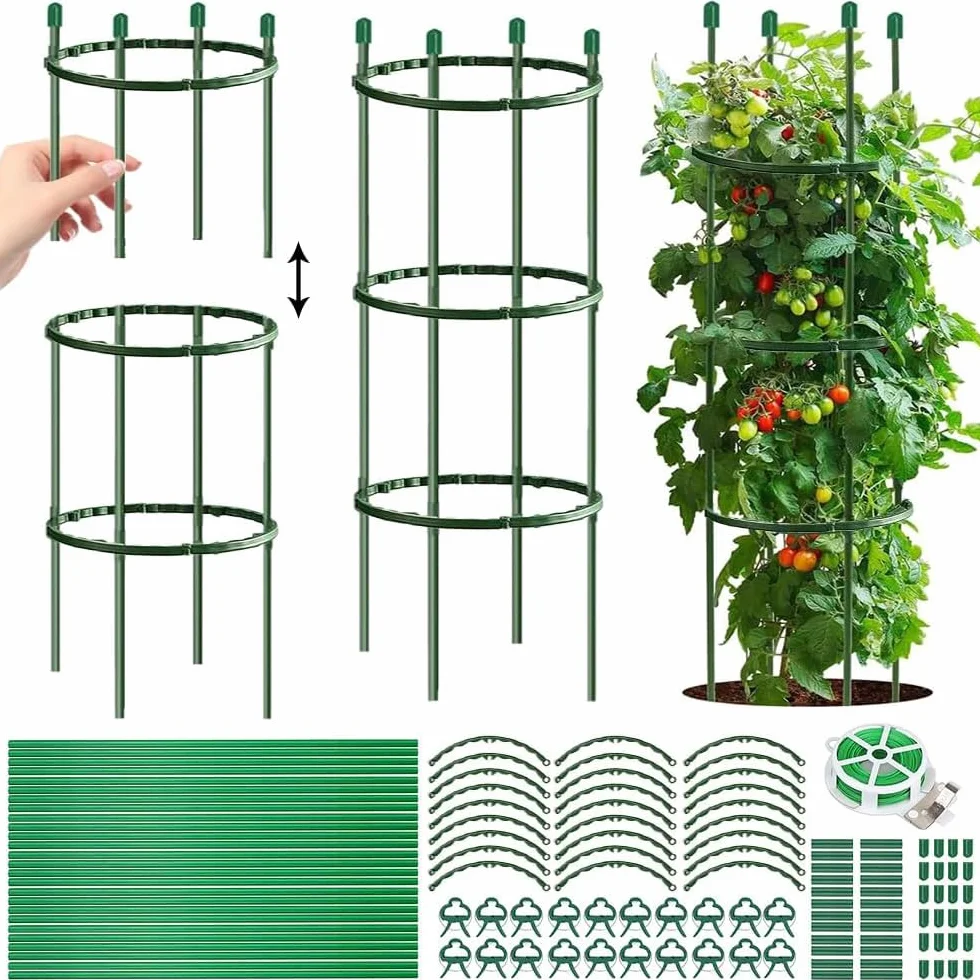 Supporto per Piante,Sostegno per Piante Collegato,Tutore per Piante,Supporti per Piante,Sostegni per Piante Rampicanti per Pomodori Peonie Vite Piante Rampicanti (Diametro 25cm)