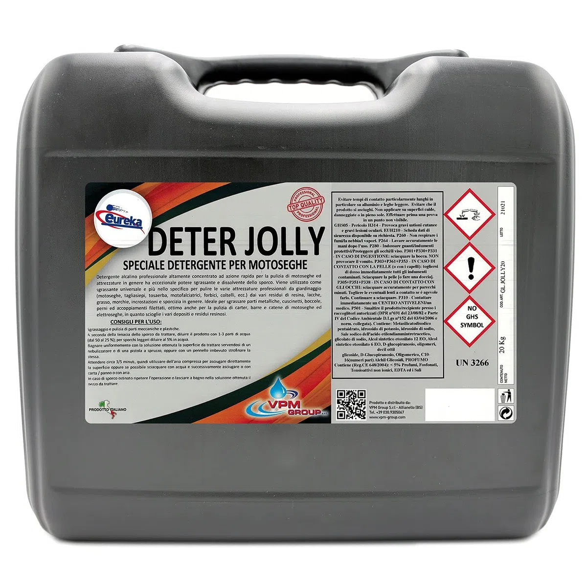 Detergente per motosega ed attrezzature concentrato, sgrassante per resina e incrostazioni - 20 chili - DETER JOLLY