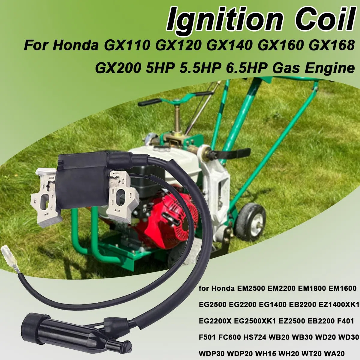 ZAMDOE 212 Bobina di accensione di Ricambio per Predator 212CC 224CC per GX160 GX120 GX110 GX140 GX200 5,5hp 6,5hp per Coleman BT200X CT200U CT200U-EX 196CC Motore 30500-ZE1-033 30500-ZE1-063