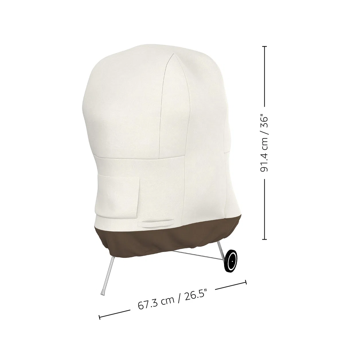 Amazon Basics Copertura per barbecue a cupola, Bianco