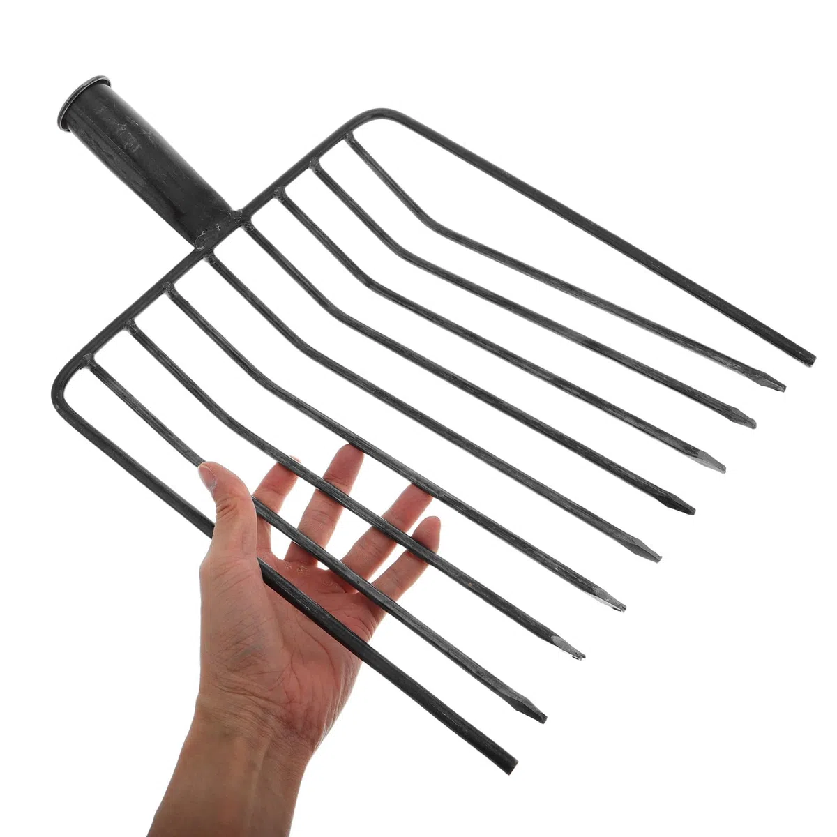 da Giardino con Efficace Ammorbidimento del Suolo in Metallo Nero e Facile Pulizia per Manutenzione Prato e Giardinaggio