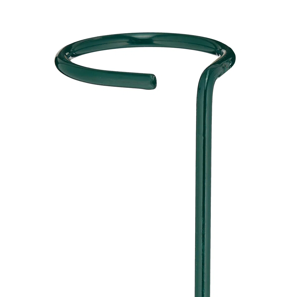 Relaxdays Bastoncini per Piante in Metallo, Set da 10 Ausili per Rampicanti, Supporti Piantine, L: 80 cm, Verde Scuro, Acciaio