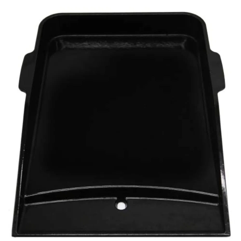 Weber Plancha Deluxe per modelli Genesis II (57 x 40cm), Sostituzione della sup. cottura, in ghisa smaltata, adatta per sup. cottura a gas Weber Genesis II serie 400 & 600 - Nero (7665)