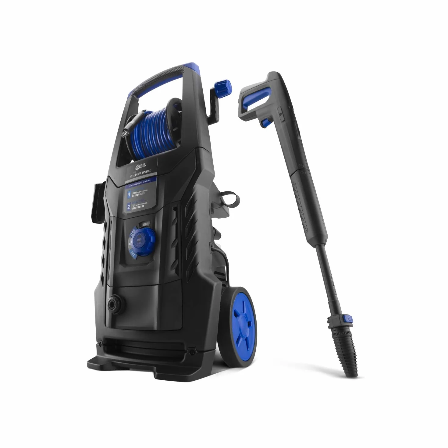 AR Blue Clean Idropulitrice ad Alta Pressione e-2DUALSPEED D con Dual Speed System, Sonda Sturatubi e Patio Cleaner (2200 W, 160 bar, 460 l/h)