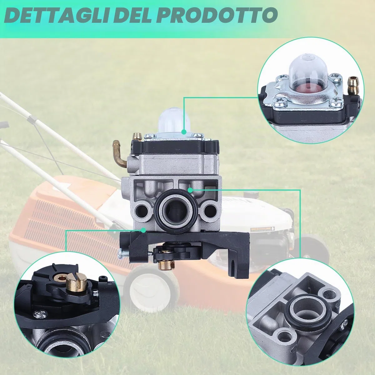 Carburatore Kit di Ricambi per Honda Motore GX35 GX25 FG110 HHT25 HHT35, ADEFOL Carburatore + Filtro Aria + Candela + Guarnizione + Filtro Carburante + Tubo Benzina Accessori 9 in 1