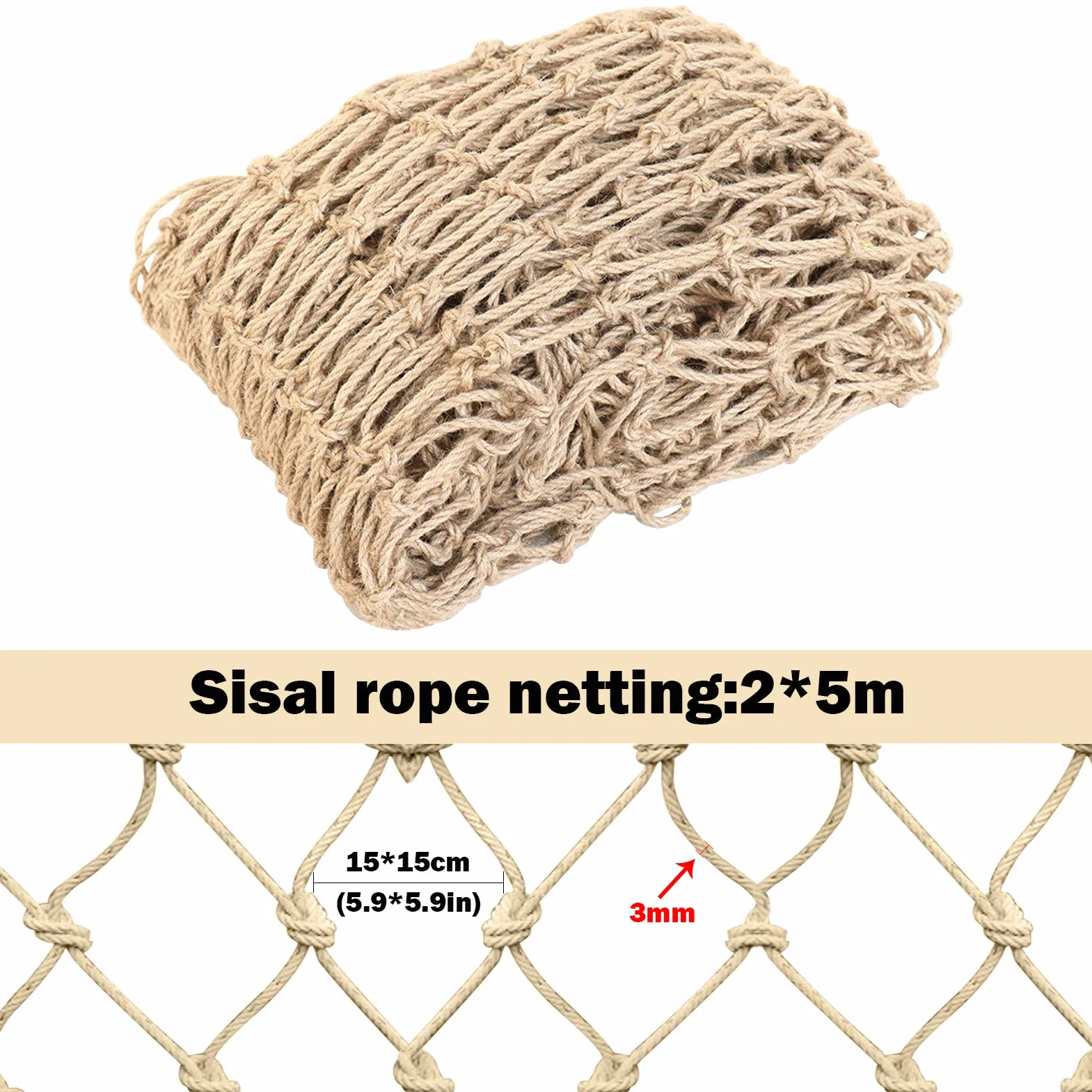 Rete di Supporto per Piante, 2 m x 5 m Rete di Supporto per Piante Rampicanti, Rete di Iuta per Piante Rampicanti, Naturale Compostabile da Giardino di Juta, Biodegradabile