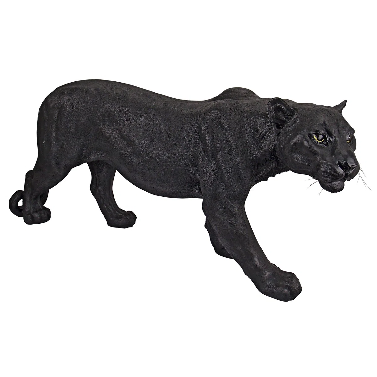 Design Toscano JQ4019 Statua da Giardino Pantera Nera Predatore Oscuro, Multicolore