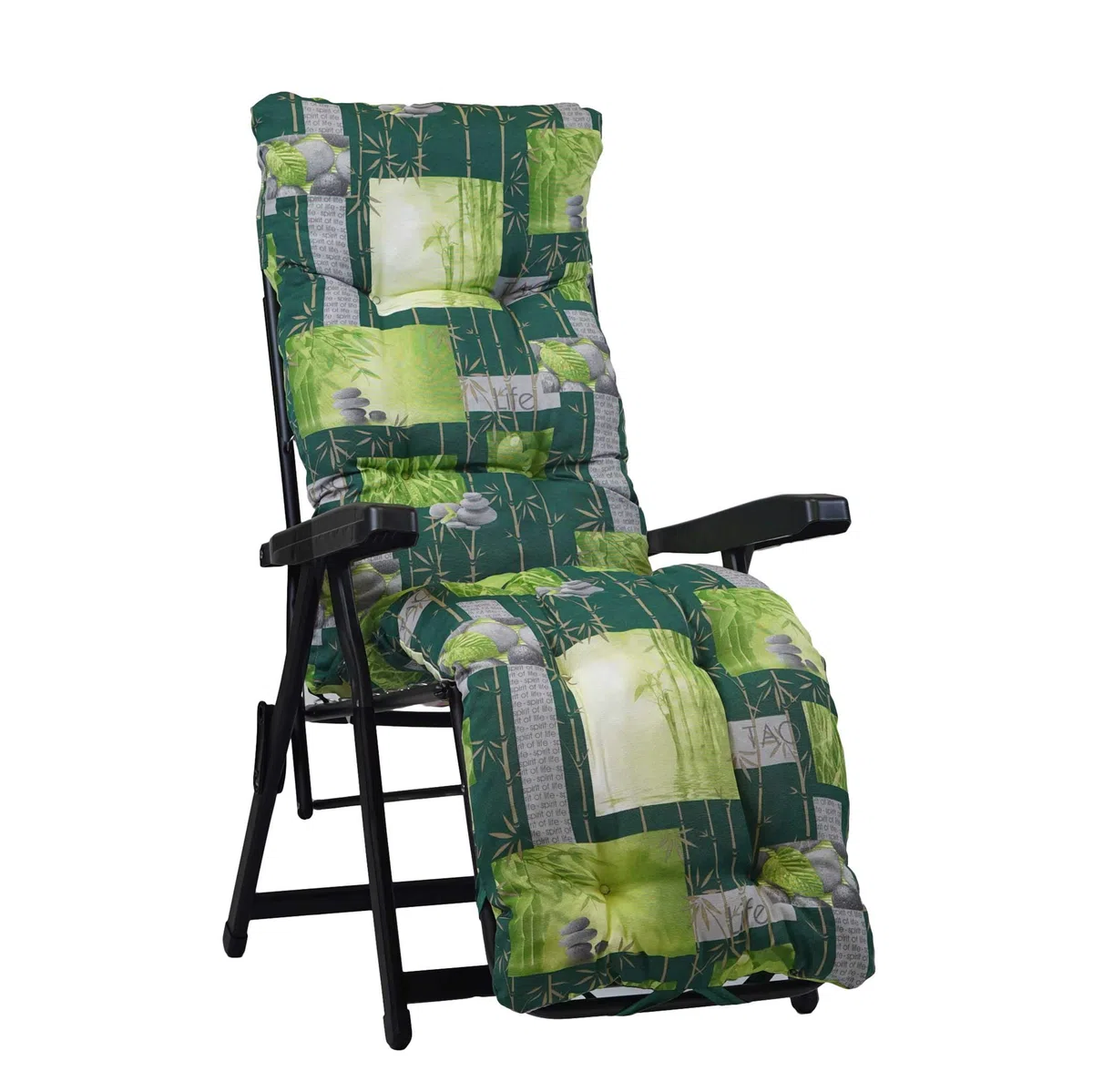 TECNOWEB Cuscino Imbottito per Sdraio con poggiapiedi (160x45cmx10cm) - 100% Made in Italy - Ricambio Cuscino Ideale per Sdraio da Giardino - Disponibili Diversi Colori