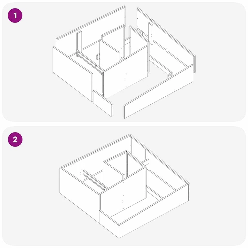 vidaXL Vaso da Giardino Antracite 100 x 100 x 50 cm, Fioriera in Metallo Moderna per Esterni, Decorativa, per Giardino e terrazza, Accessori per Patio, Stile Contemporaneo