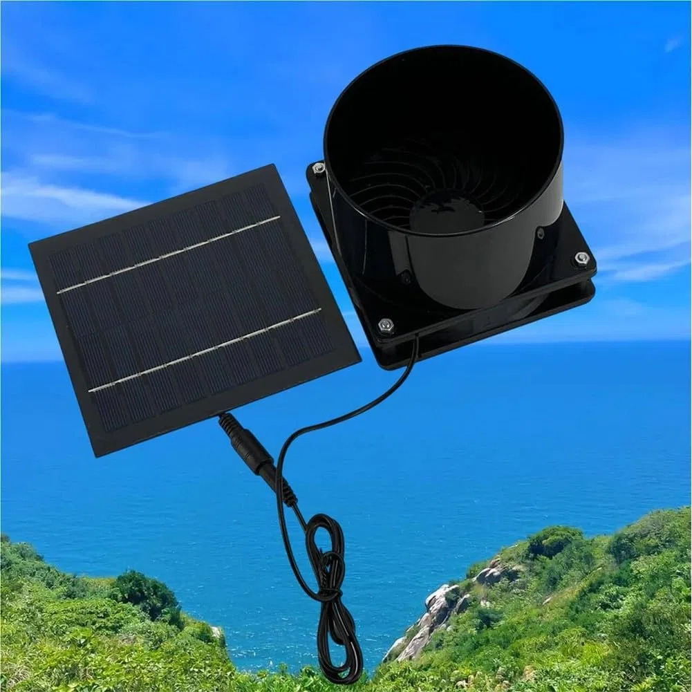 Riscaldatore Solare Per Serra, Piccolo Pannello Solare, Ventilatore Solare Per Camper, Serra, Casa, Pollaio (Pannello Solare+Ventola)
