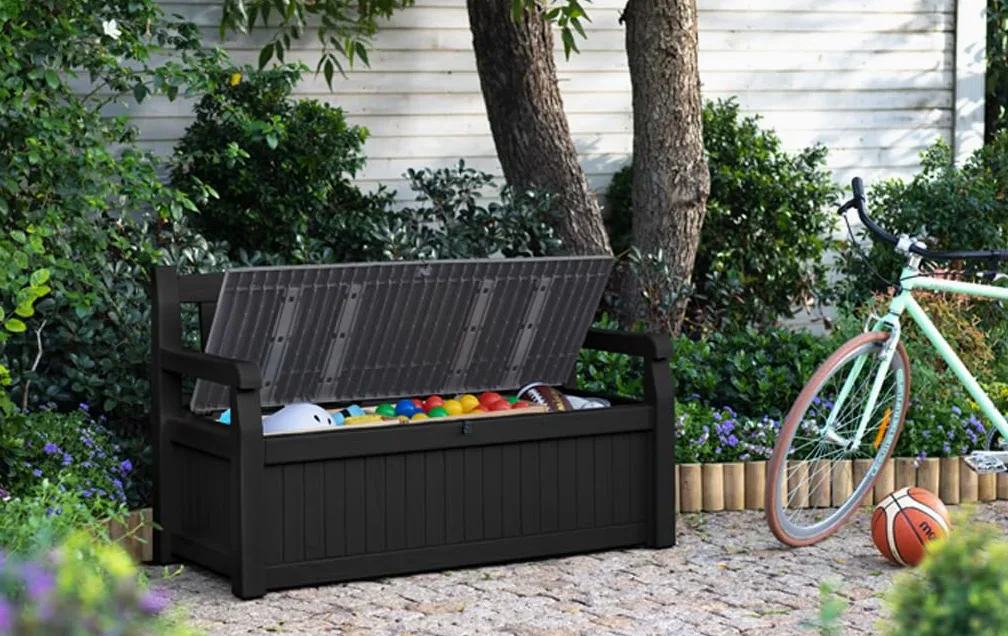 Ondis24 - Panca Da Giardino Keter 6025 E Vano Contenitore, colore: Antracite …
