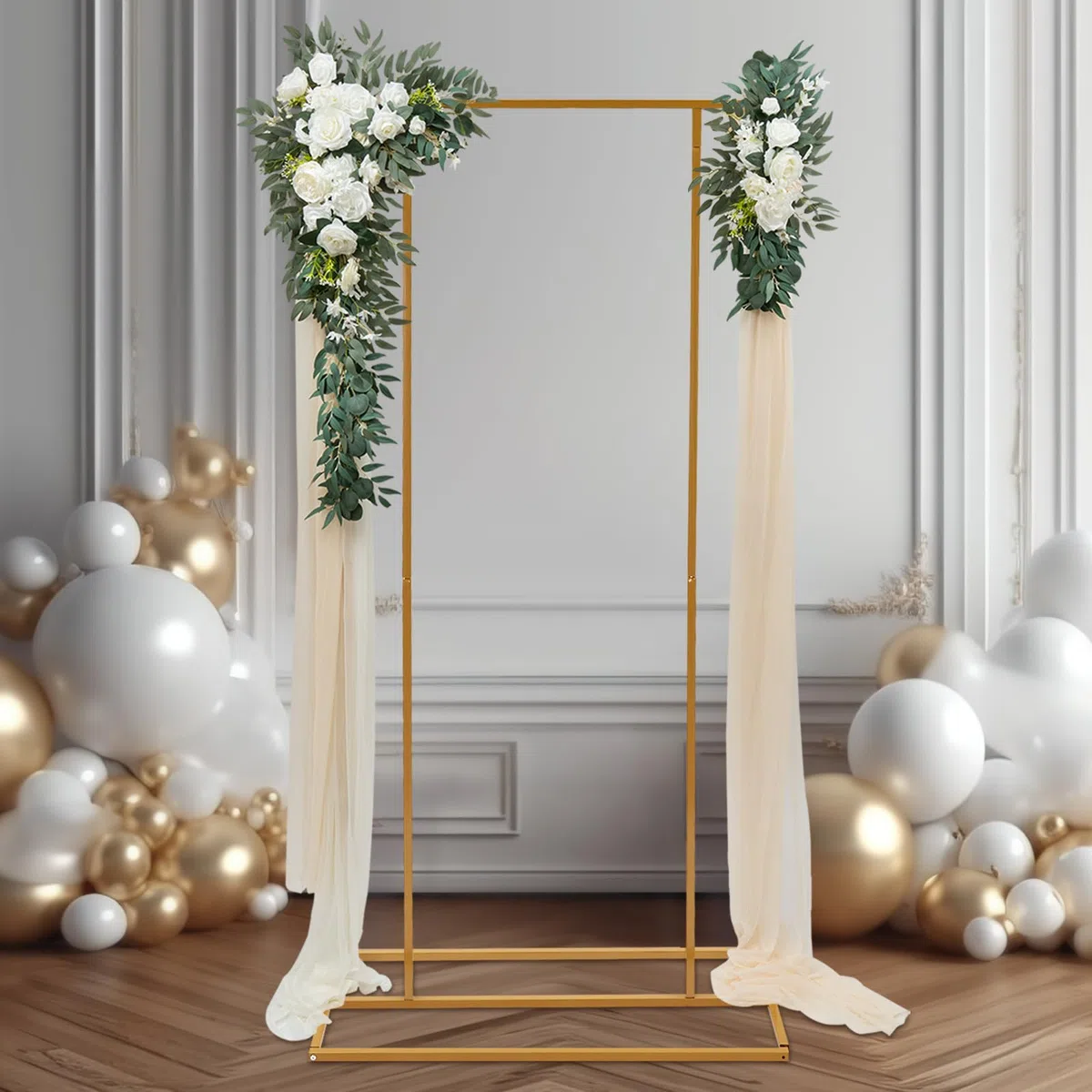 Supporto per sfondo fotografico, arco per matrimonio, metallo, stand per foto, festa, base stabile, fai da te, palloni ghirlande, laurea compleanno, giardino evento, installazione semplice, cornice