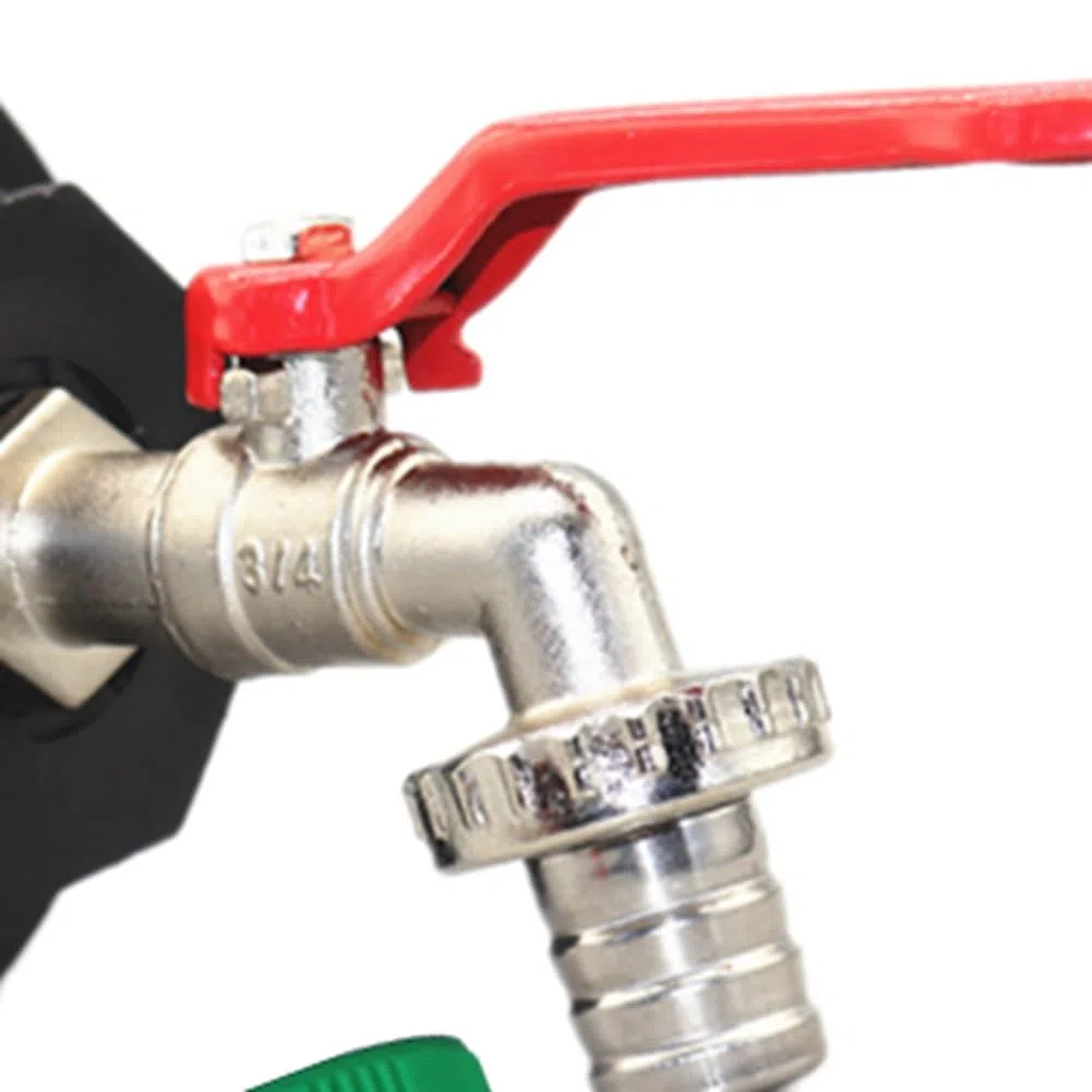 Rubinetto di Uscita IBC Adattatore IBC da 3/4 Pollici S100x8 IBC Valvola di Uscita A Sfera Valvola di Scarico Accessori per Serbatoio Barile di