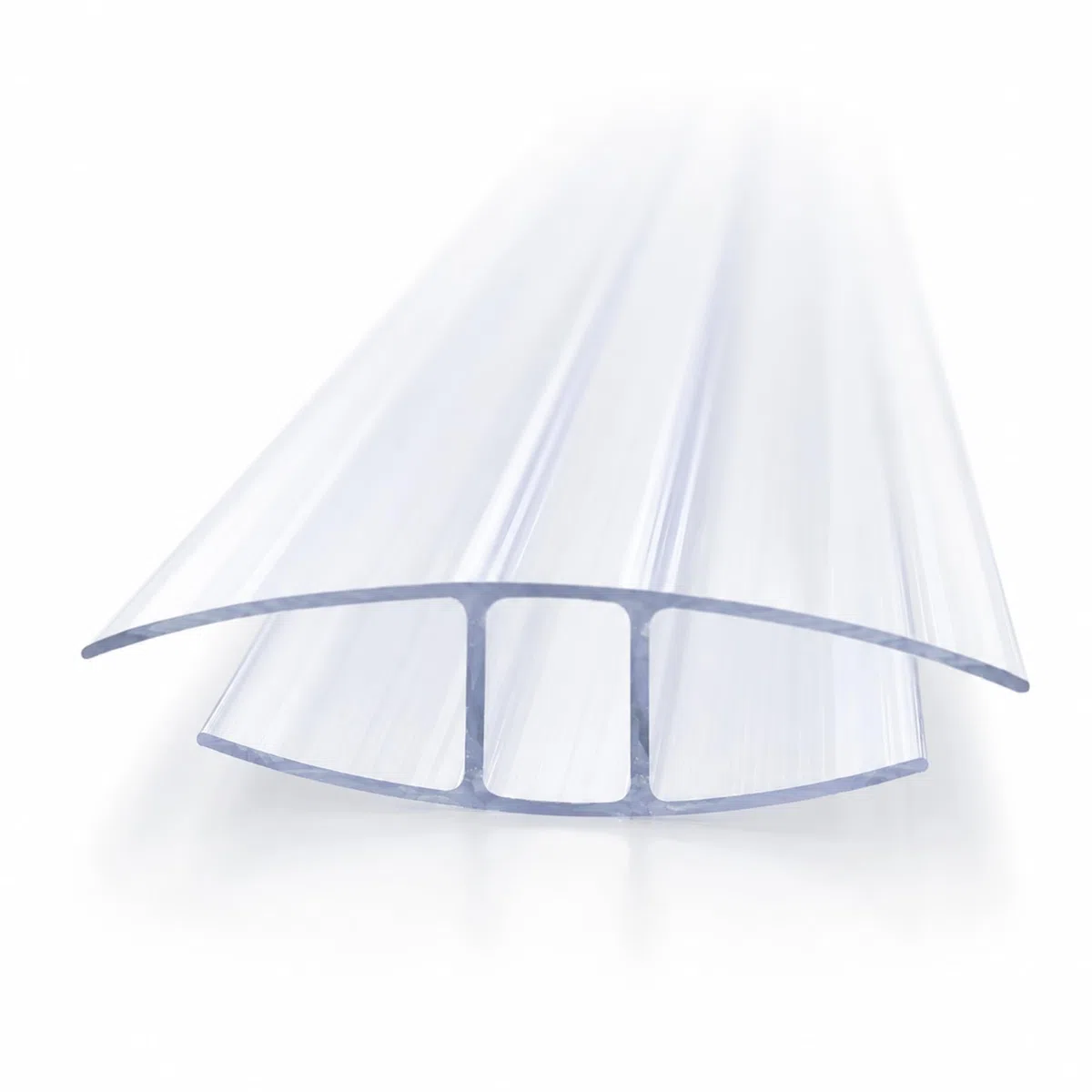 Pannello alveolare in policarbonato, piastra cava, per giardino, serra e modellismo, resistente alle intemperie, traslucido, 60,5 x 121 cm, (connettore: 4,5 mm)