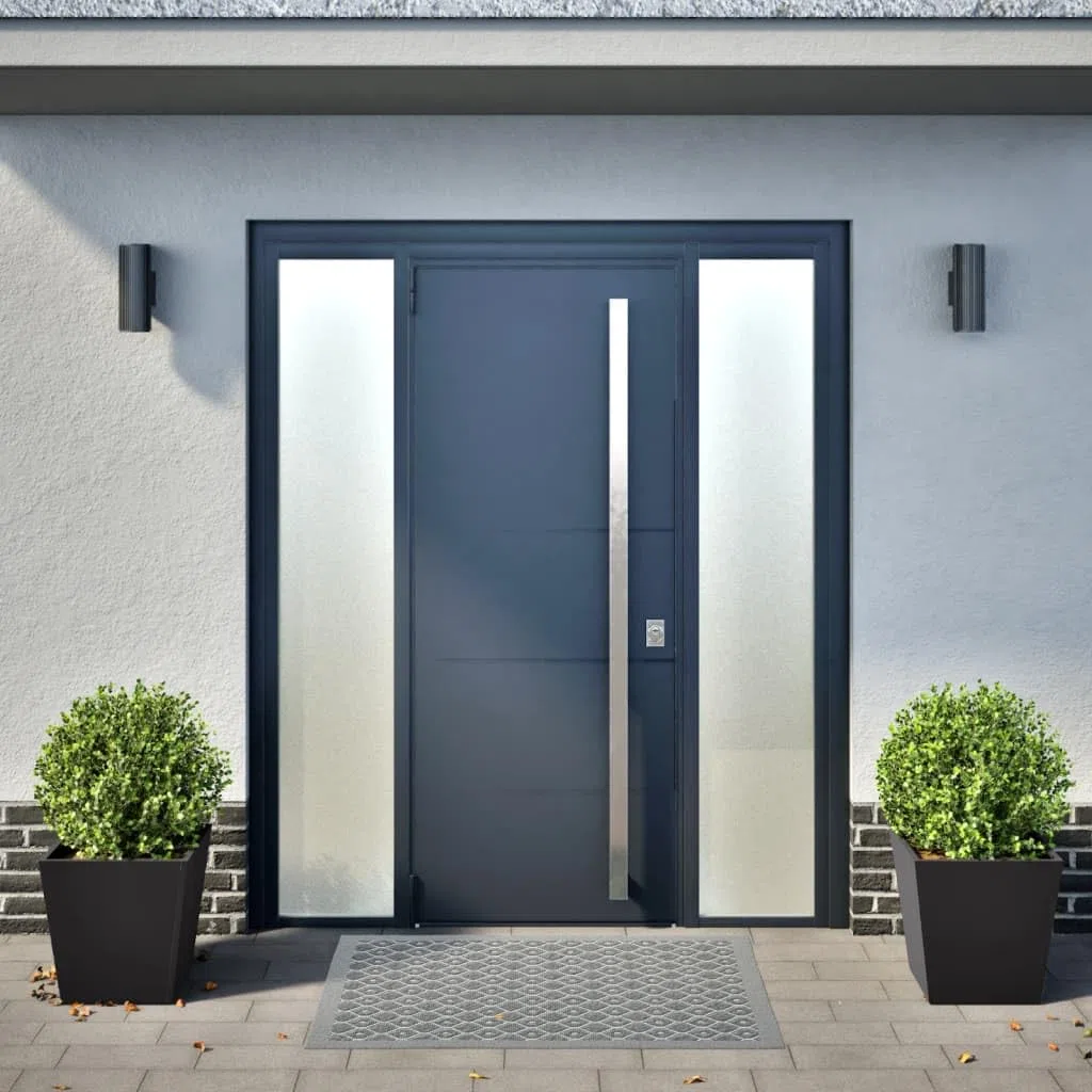 Set di 2 vasi per piante, 40 x 40 x 40 cm, in acciaio, resistenti alle intemperie, ideali per balconi, giardini, terrazze, stanze, protezione da sguardi indiscreti, resistenti al gelo, con