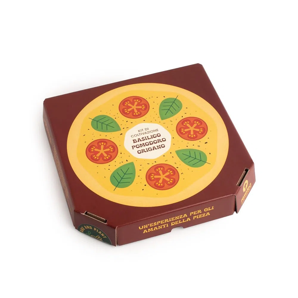 Kit Pizza Lovers | Coltiva Basilico, Pomodoro e Origano a Casa | Regalo Gourmet Original per Amanti della Cucina | Resetea