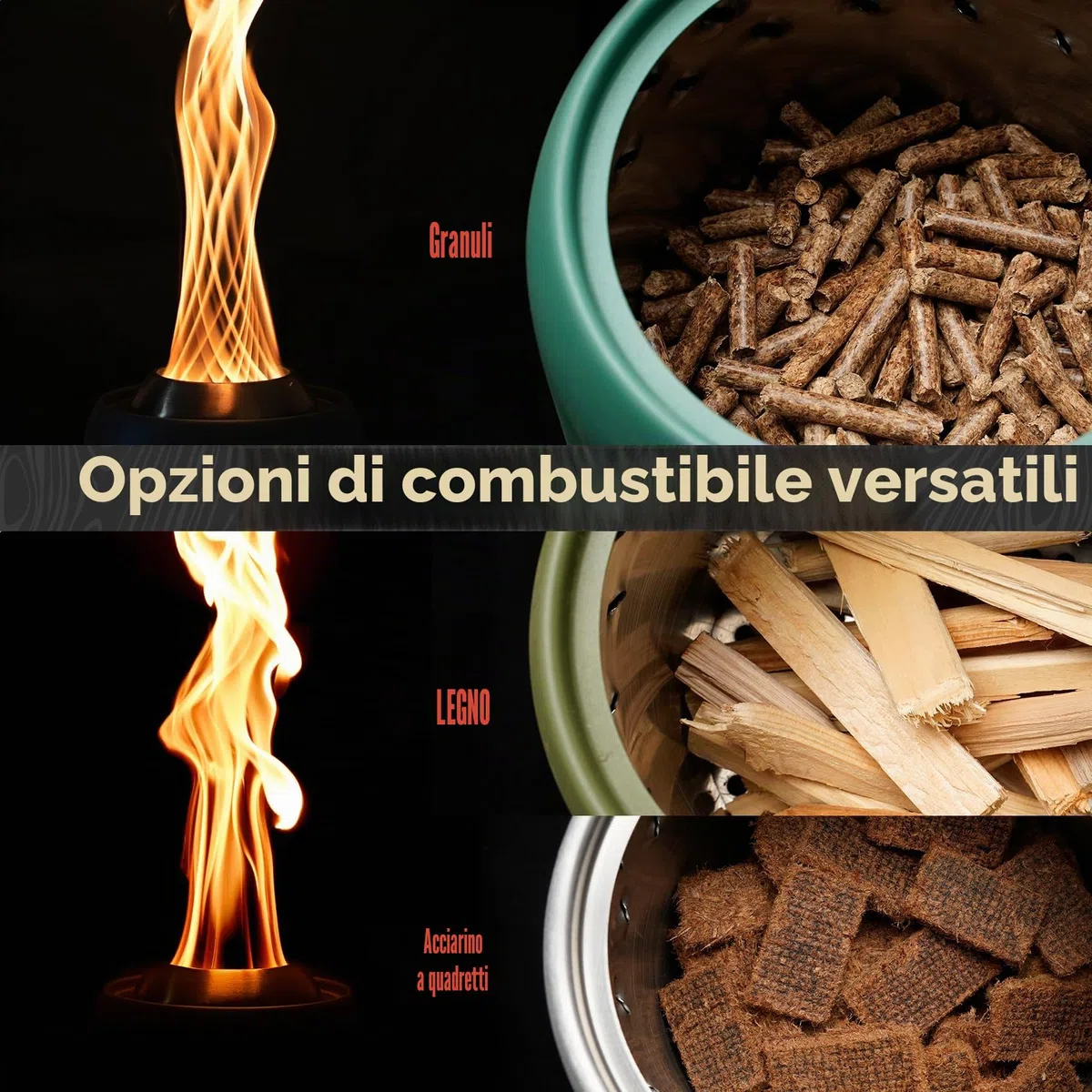 Onlyfire Braciere Senza Fumo da Tavolo, Focolare da Tavolo con Borsa di Trasporto, Camino a Legna e a Pellet per il Campeggio All'aperto Tailgating Patio Backyard, Nero