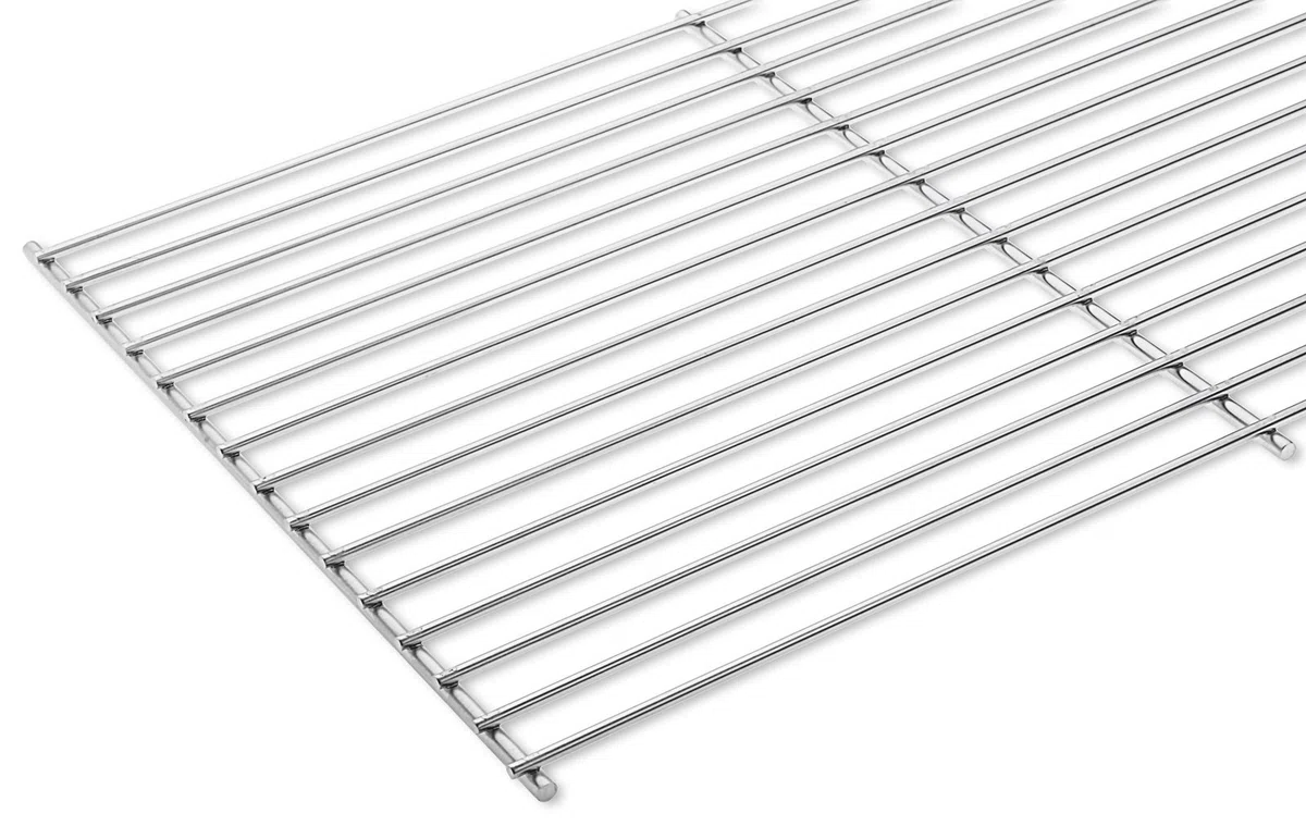 DEOS Griglia in Acciaio Inox Europeo AISI 304 - Griglia Barbecue 48x30cm - Griglia per Barbecue/Forno/Camino a Legna - Diametro Materiale 6+4mm - Griglia Inox Versatile per Grigliate Perfette