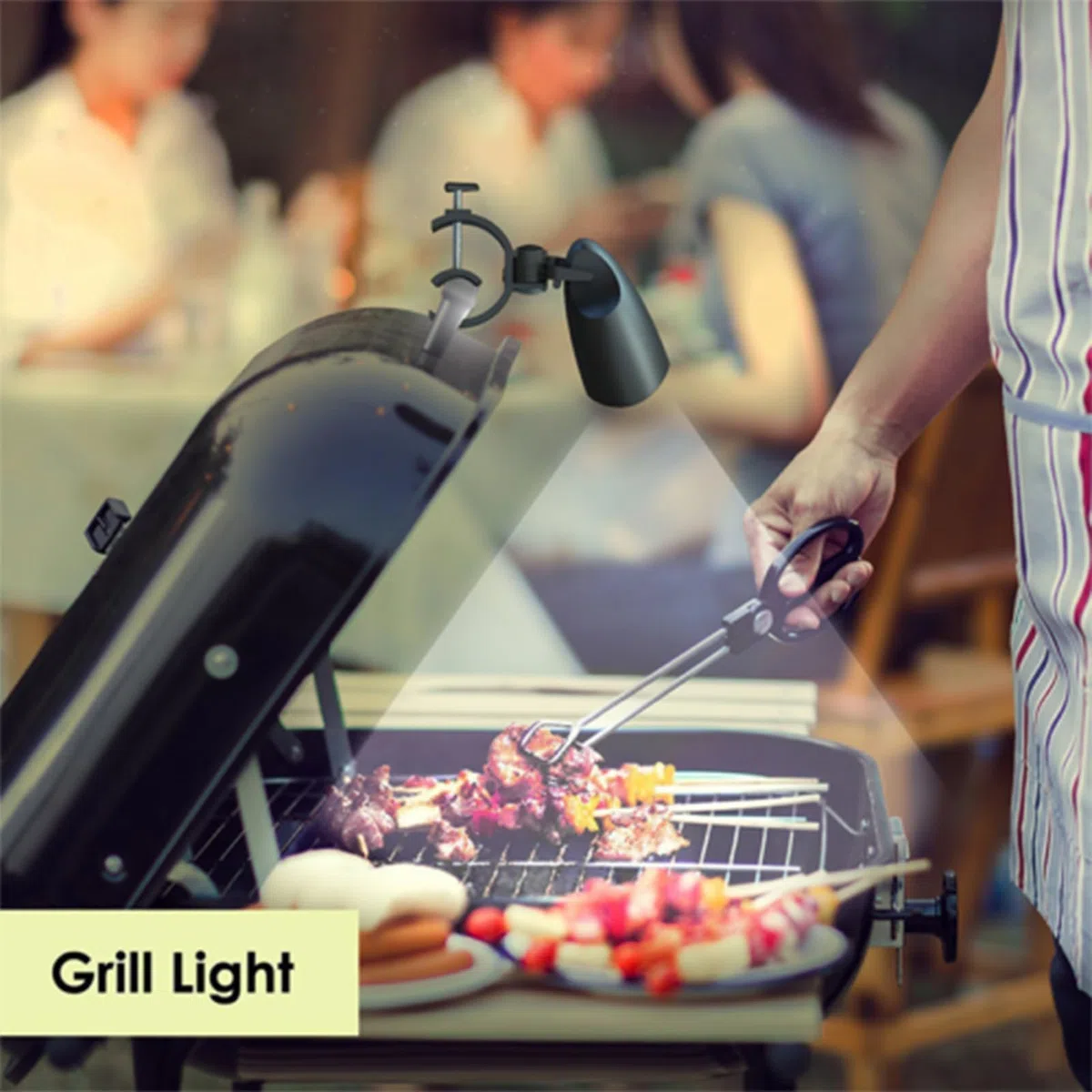 Lampada Grill BBQ - Illuminazione Per Barbecue Con Rotazione A 360 Gradi | Illuminazione per Barbecue Esterno | per Cottura all'Aperto Campeggio Lavoro Meccanico Officina Camion Quad e Interni