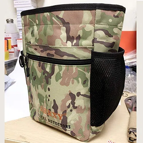 shrxy Garden Rilevazione di Metallo Trova Borsa Rilevatore Borsa Strumenti per scavatore Multiuso Borsa Marsupio (camo)