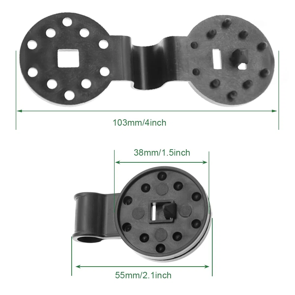 100 Clip per Tende da Sole, in plastica, Rotonde, Nere, con Impugnatura Resistente per Parasole, Tessuto ombreggiante per Giardinaggio, Rete Anti Uccelli, Morsetto Antivento per Tenda