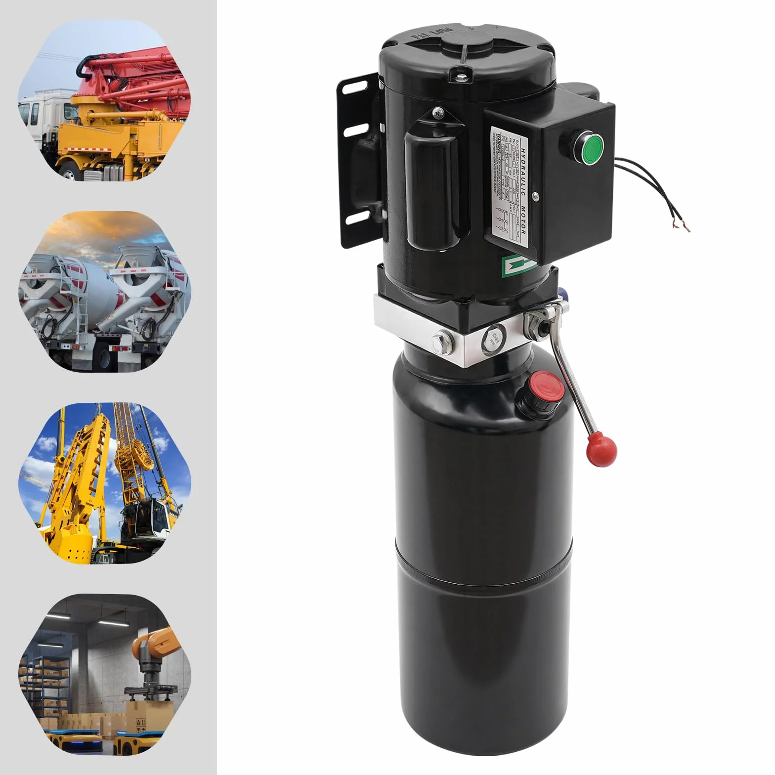Generatore idraulico da 2,2 kW, pompa elettroidraulica, 2850 giri/min, massimo 12 MPa, pompa idraulica ad alta pressione, unità completa per officina, strumenti idraulici, dispositivi di sollevamento