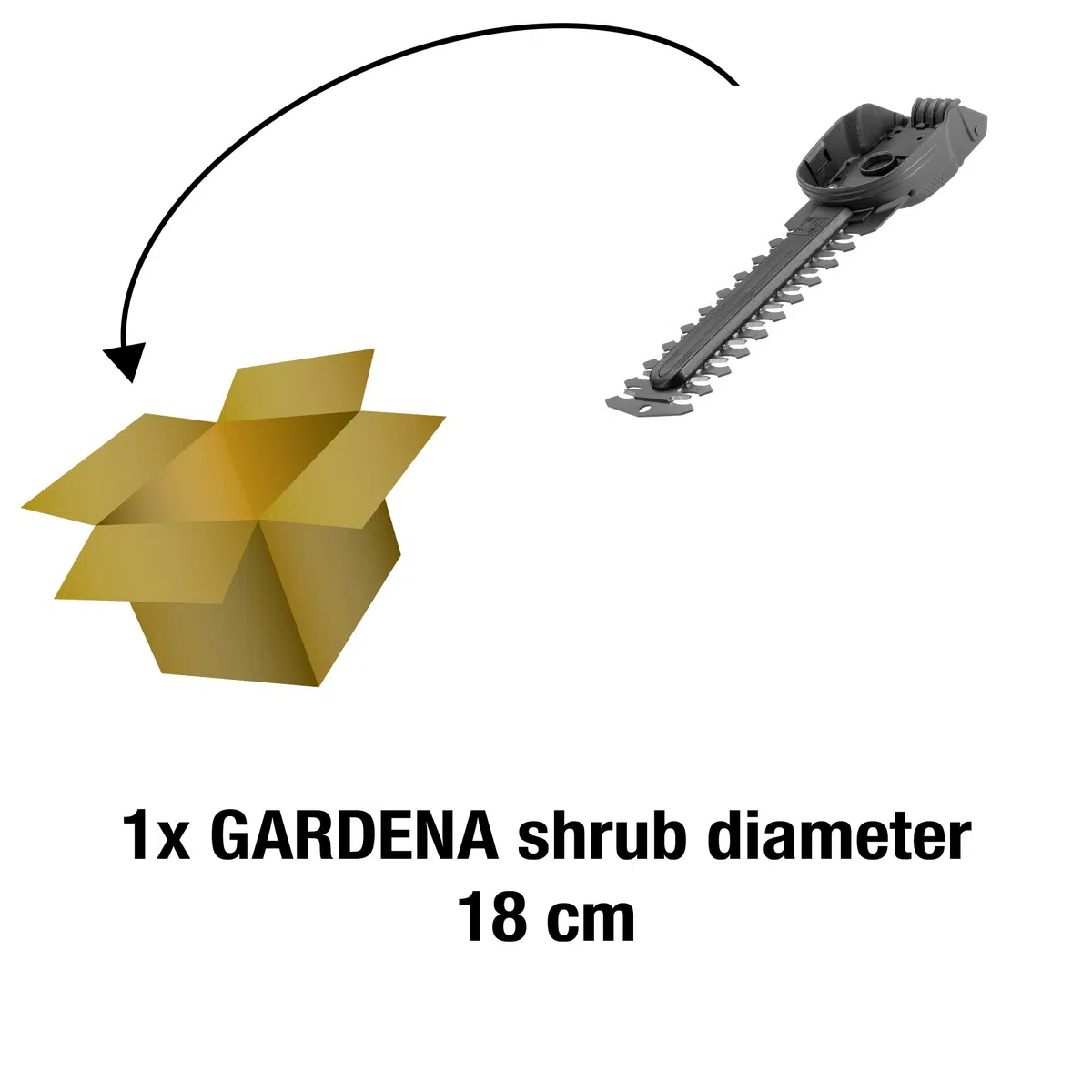 Gardena Lama rifilasiepi 18 cm (lunghezza di taglio): Lama in acciaio di qualità, ricambio per forbici a batteria ClassicCut e ComfortCut (2343-20)