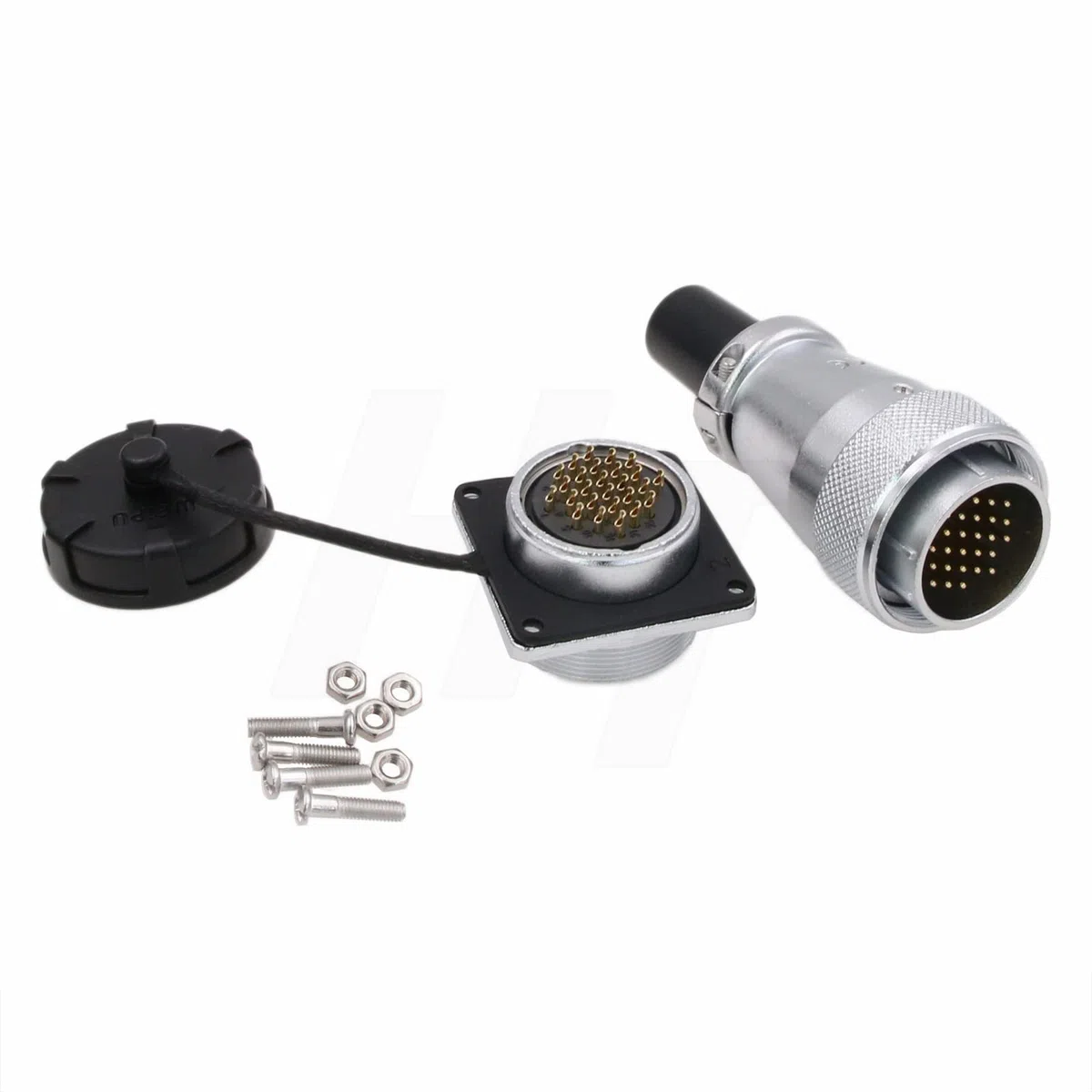 Hangton ws28 26 Pin 5a maschio Femmina Metallo Aviazione Rotondo connettore di alimentazione brasato Auto esterna Solare 18awg cavo