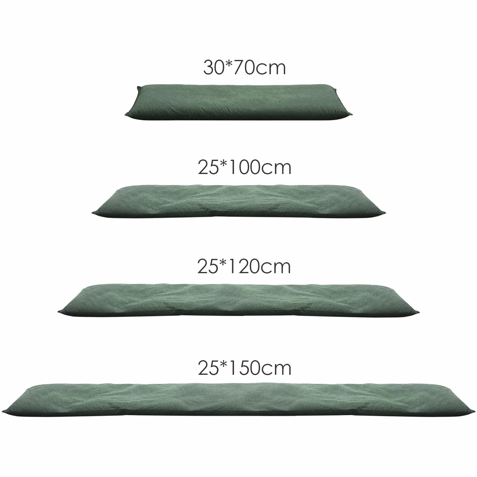 Barriere Antiallagamento Attivate Dall'acqua Sacchi di Sabbia Senza Sabbia per Allagamenti Barriera Antiallagamento Protezione Antipioggia Prevenzione Assorbente per Garage(4 pezzi, 25 x 120 cm)