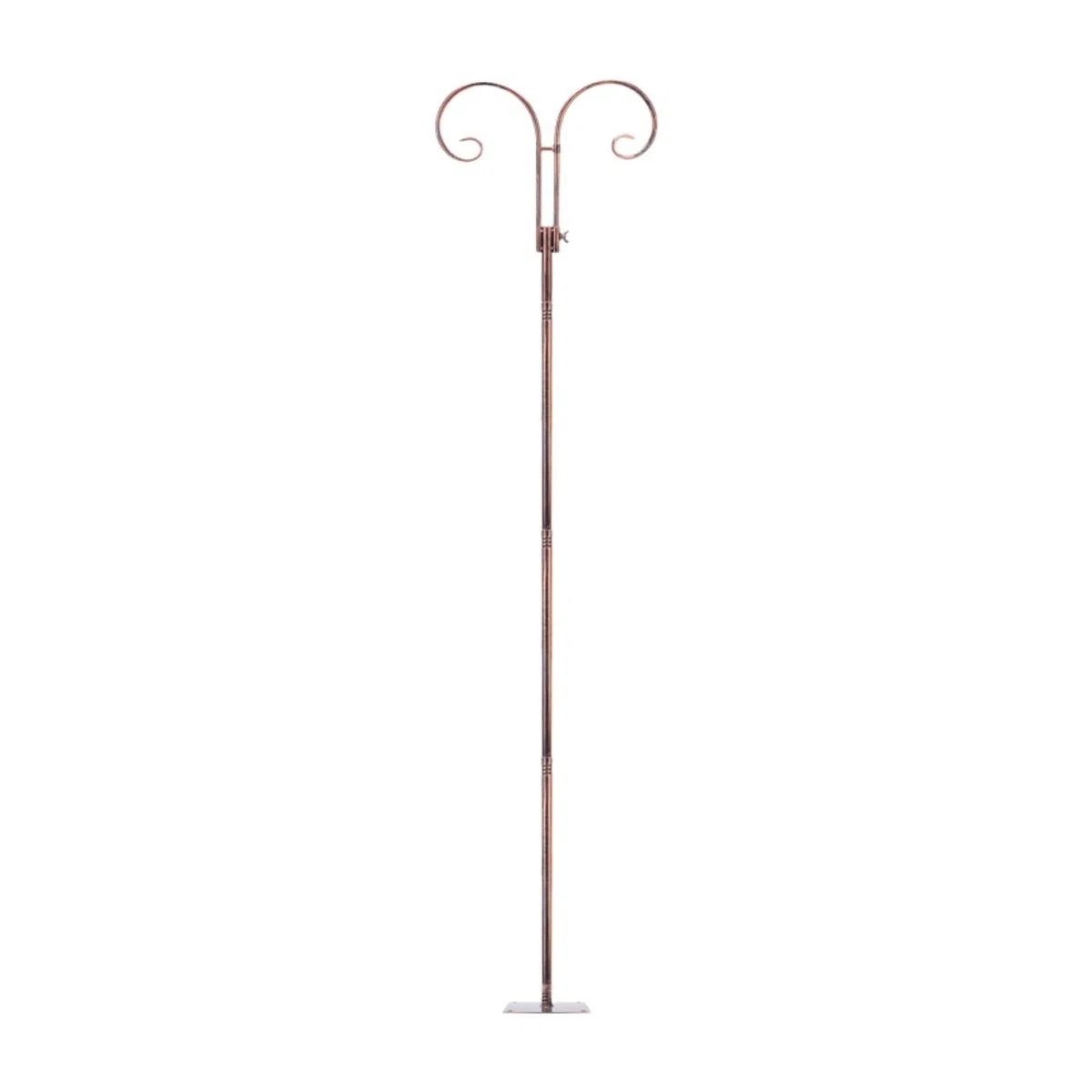 Ganci da Pastore per Giardino Esterno, Supporto Doppio Gancio per Mangiatoie Uccelli, Lanterne, Piante Sospese, Altezza 66.93 pollici